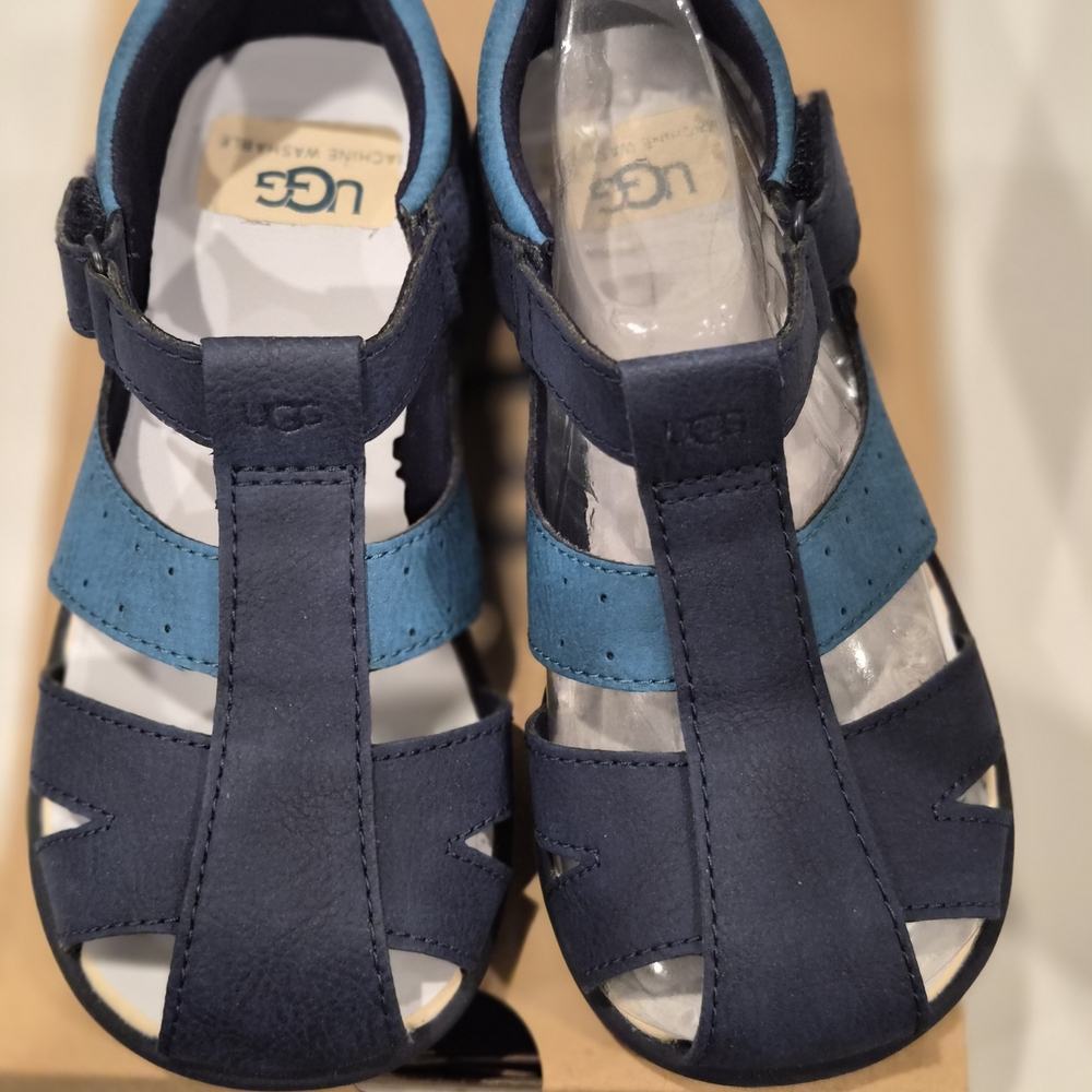 UGG Kids Navy and Blue Sandals